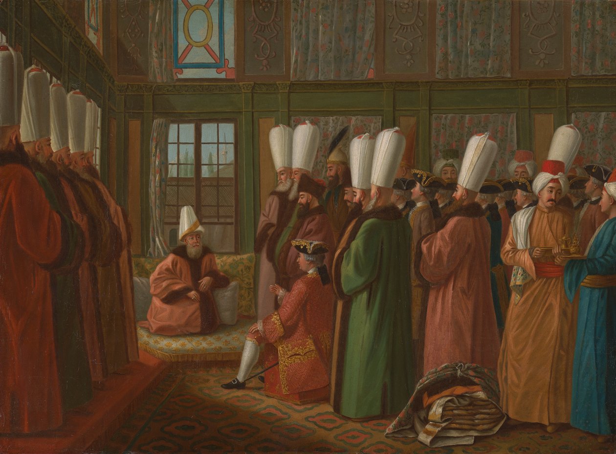O Grande Vizier a dar audiência ao Embaixador Inglês de Francis Smith