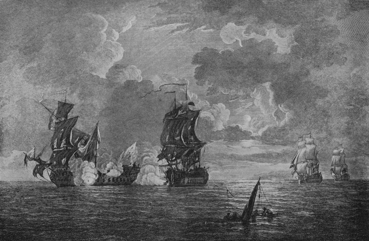 Captura do Foudroyant, c1760 de Francis Swaine