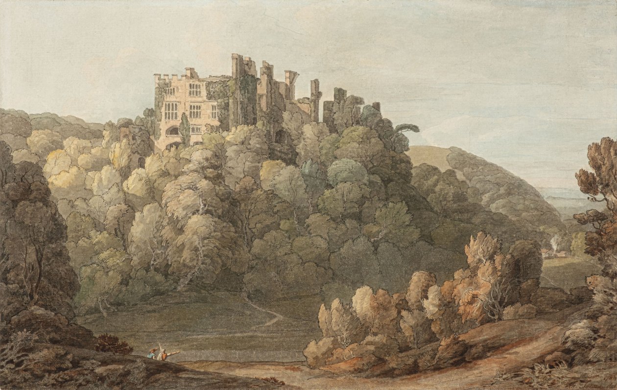 Castelo de Berry Pomeroy, Devon de Francis Towne