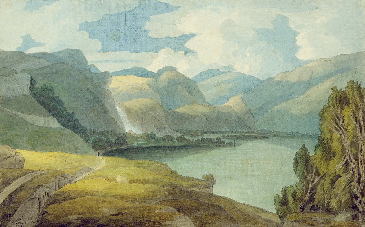 Derwentwater olhando para o sul de Francis Towne