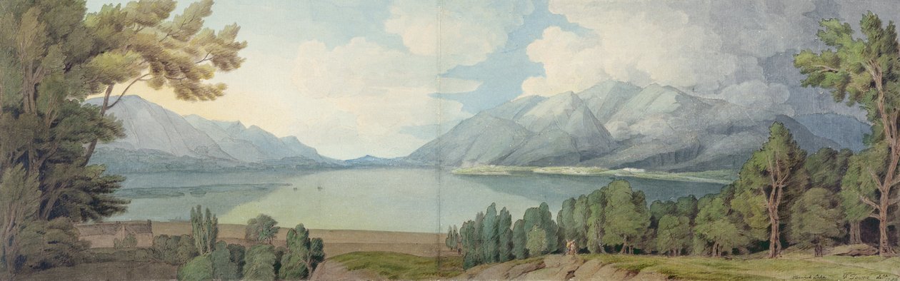 Derwentwater do Sul de Francis Towne