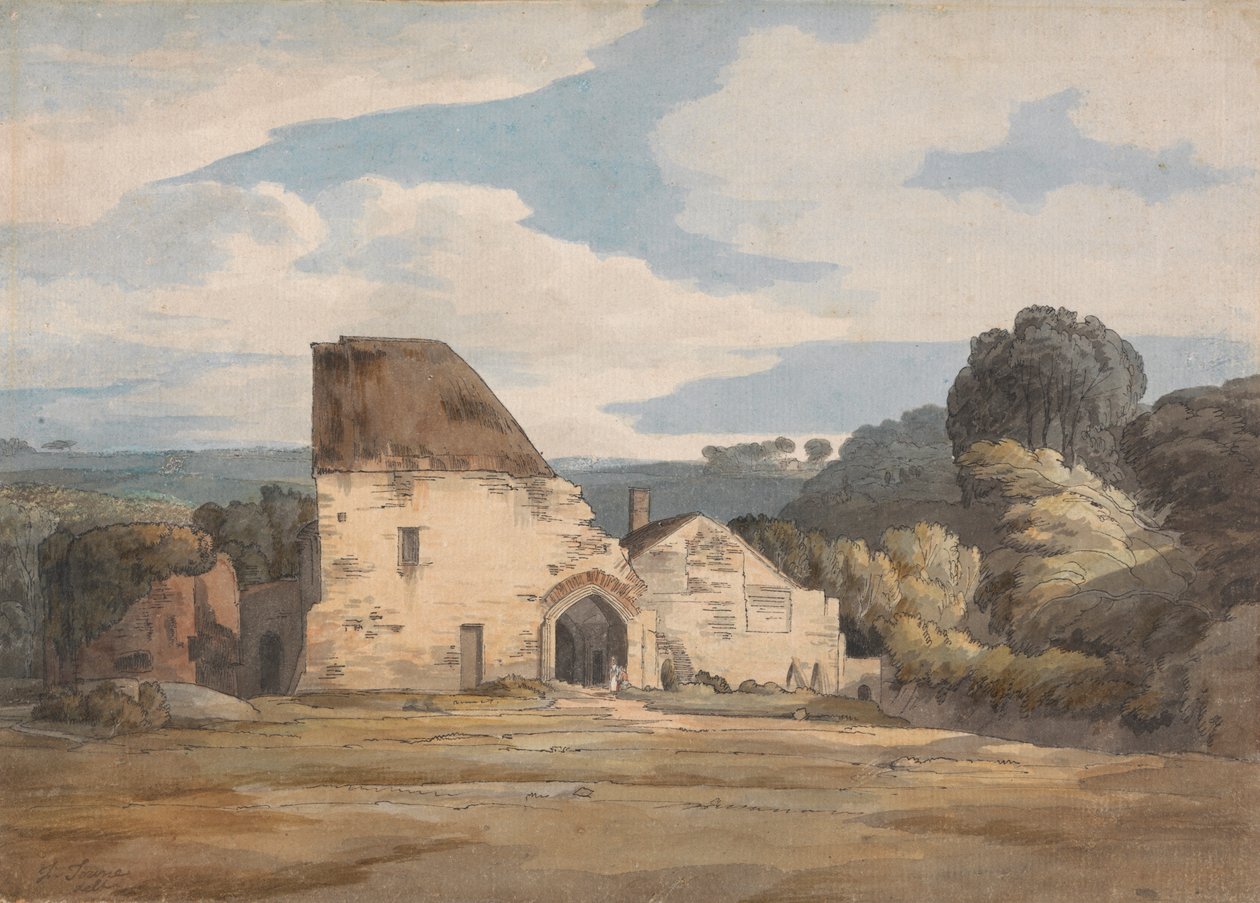 Abadia de Dunkerswell, 20 de Agosto de 1783 de Francis Towne