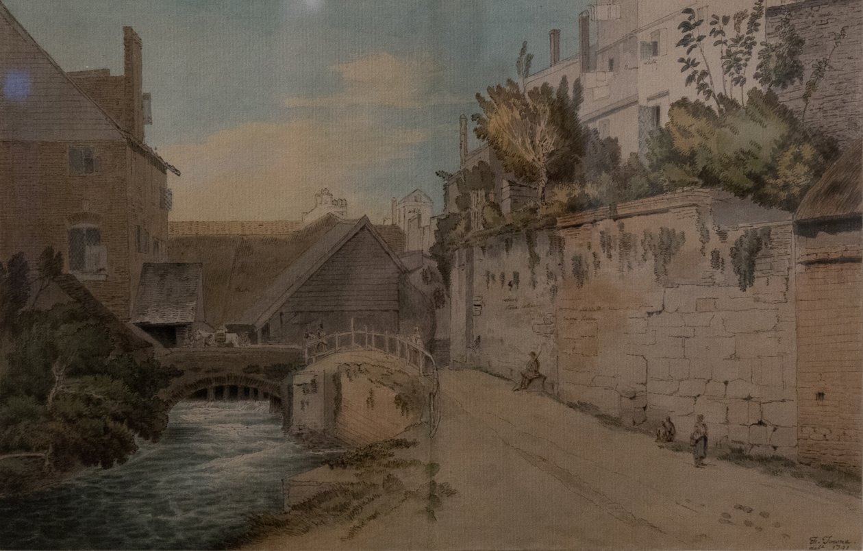 Exeter entre Quay Gate e West Gate, fora das muralhas da cidade de Francis Towne