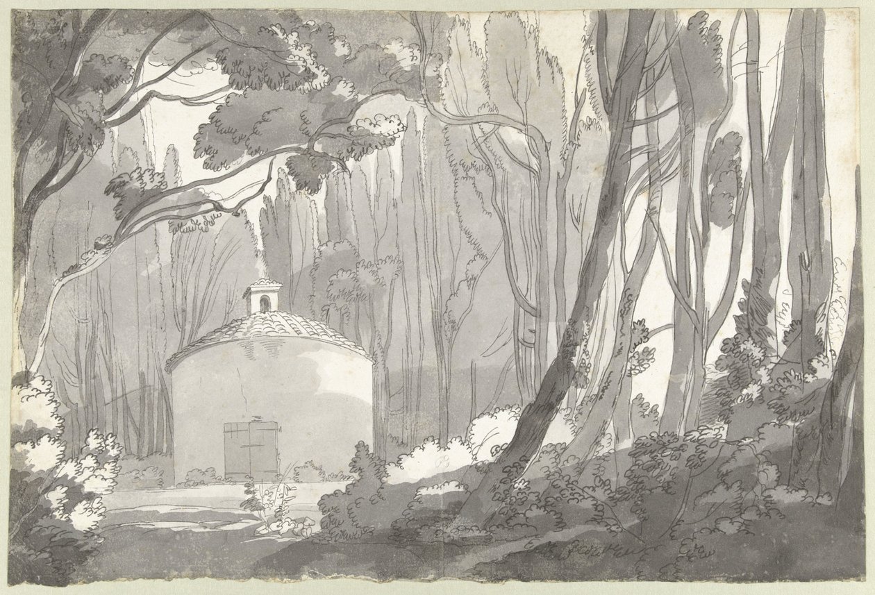 No parque da Villa Mondragone em Frascati de Francis Towne