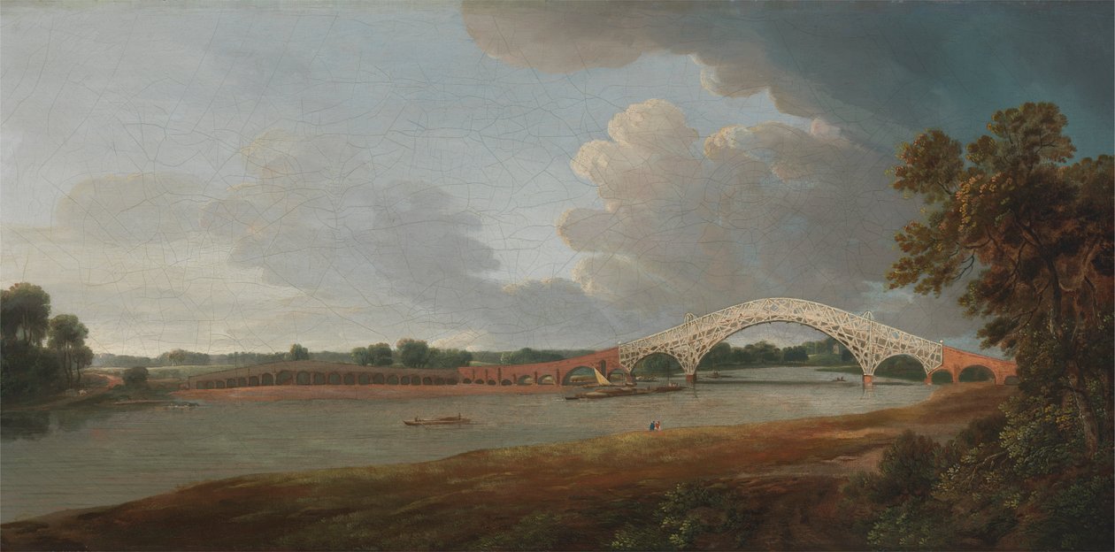 A velha ponte Walton de Francis Towne