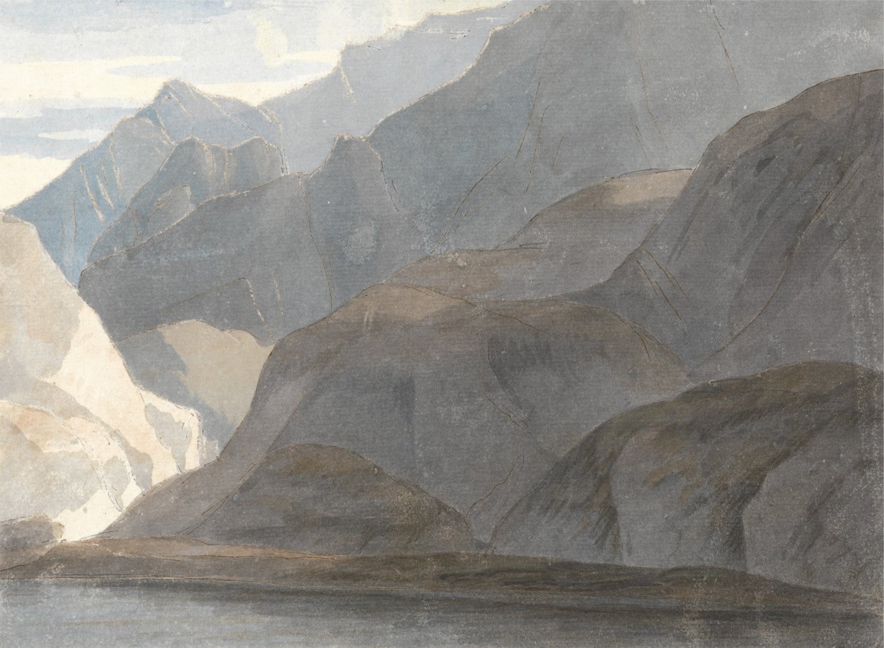 No lago de como de Francis Towne