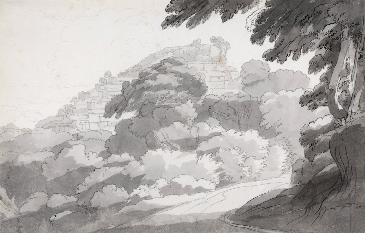 Rocca di Papa de Francis Towne