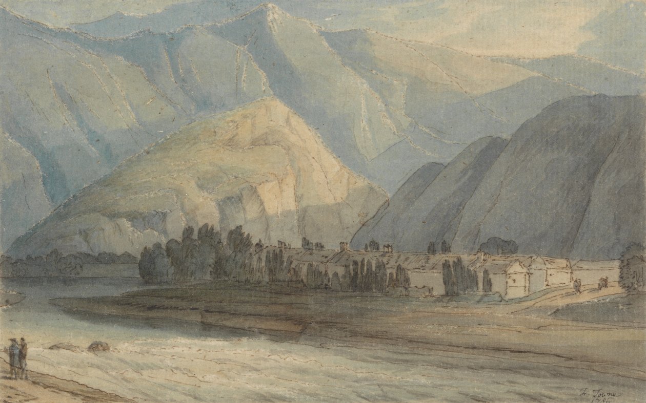 A Granja na cabeceira do Lago Keswick de Francis Towne
