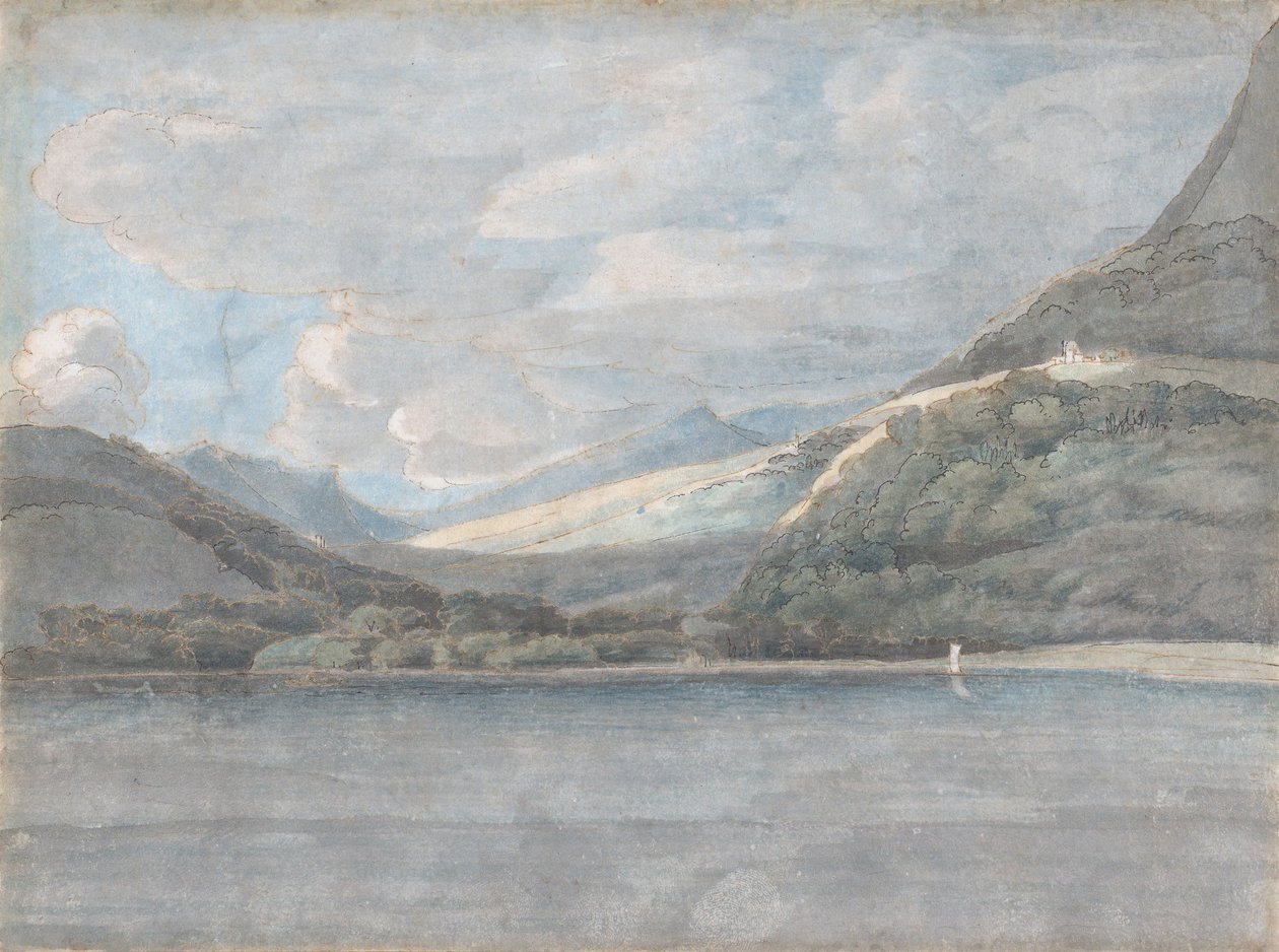 Vista do Lago Como, 27 de agosto de 1781. de Francis Towne