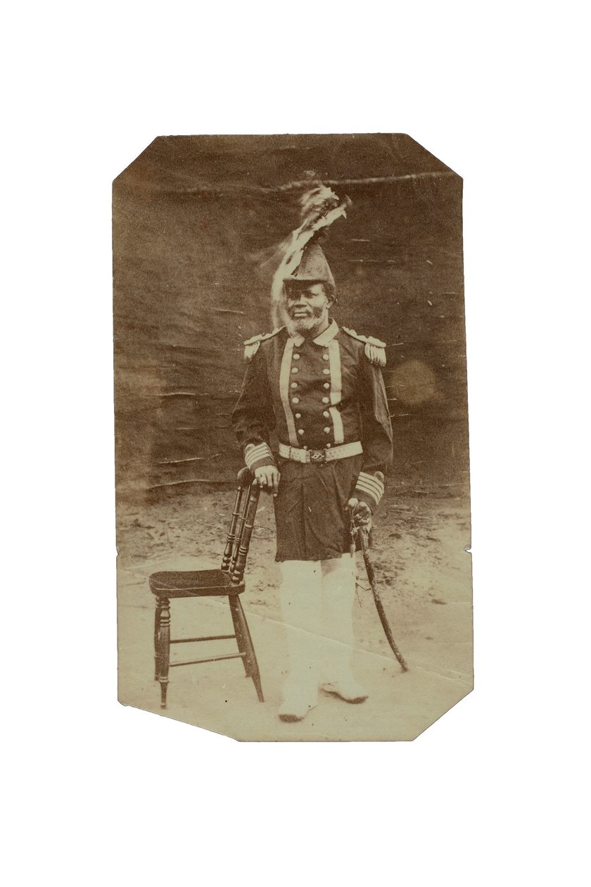 Rei Jack de Turtle Cove, Gabão, c.1875 (impressão albumen) de Francis W. Joaque