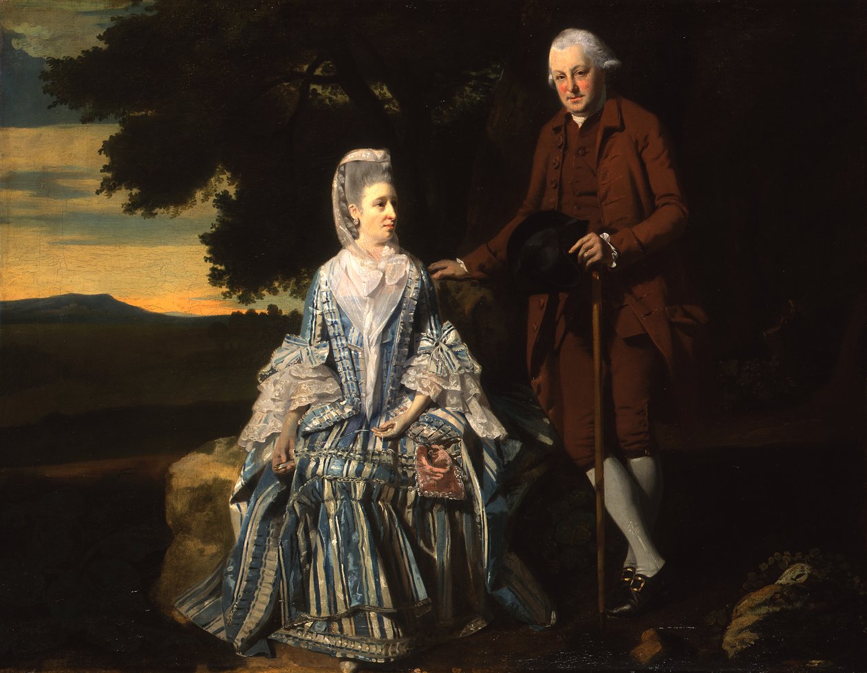 Retrato de um casal no parque de Francis Wheatley