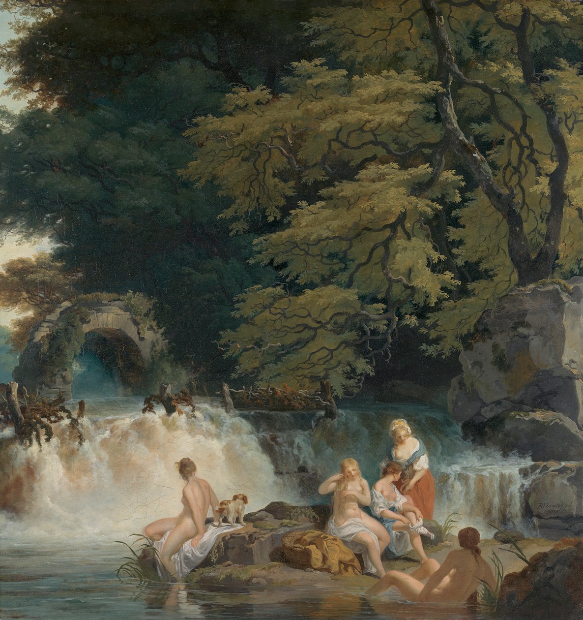 O Salto do Salmão, Leixlip de Francis Wheatley