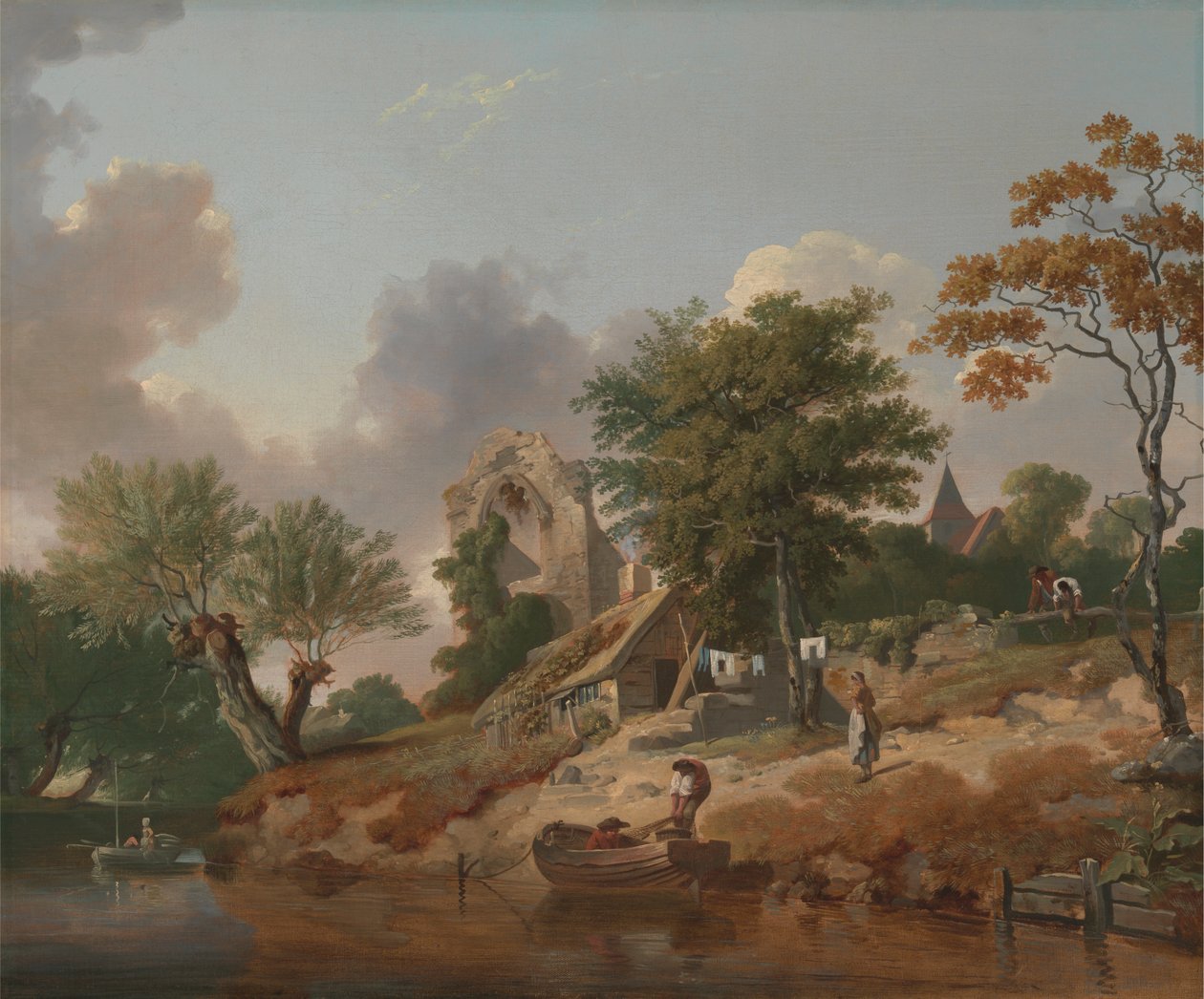 Vista no Medway de Francis Wheatley