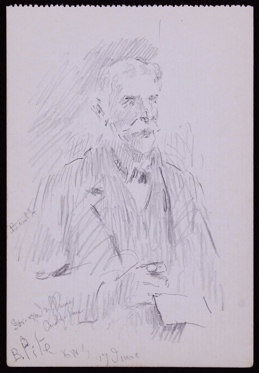Retrato de A Beresford Pite de Francis Wilfred Lawson