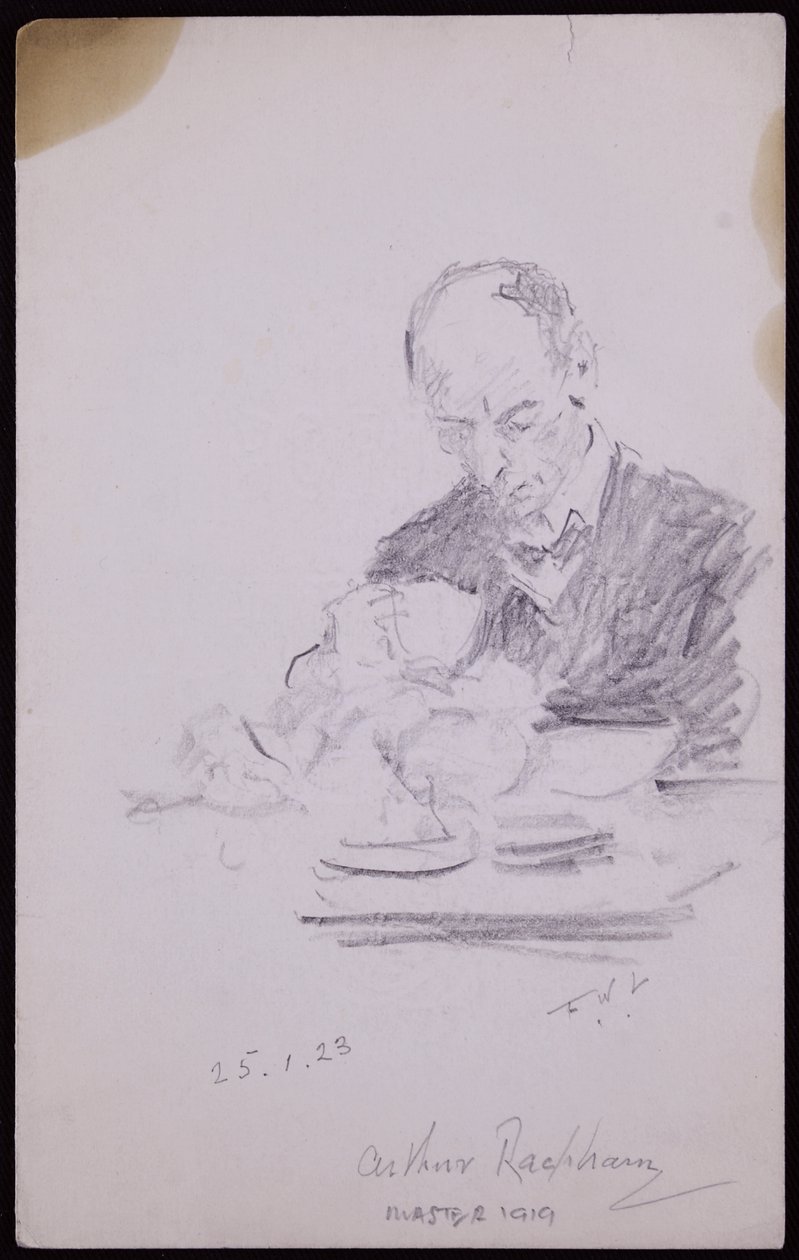 Retrato de Arthur Rackham de Francis Wilfred Lawson