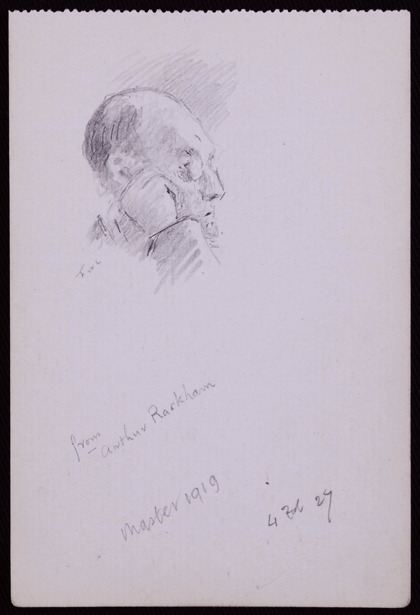Retrato de Arthur Rackham de Francis Wilfred Lawson