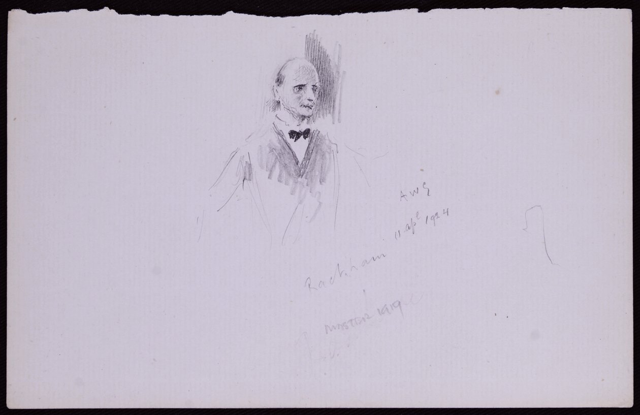 Retrato de Arthur Rackham de Francis Wilfred Lawson
