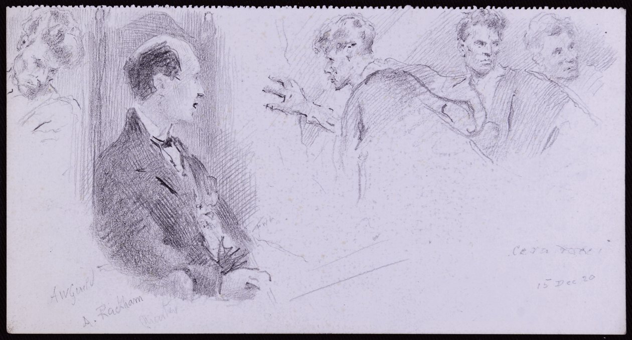 Retrato de Arthur Rackham de Francis Wilfred Lawson