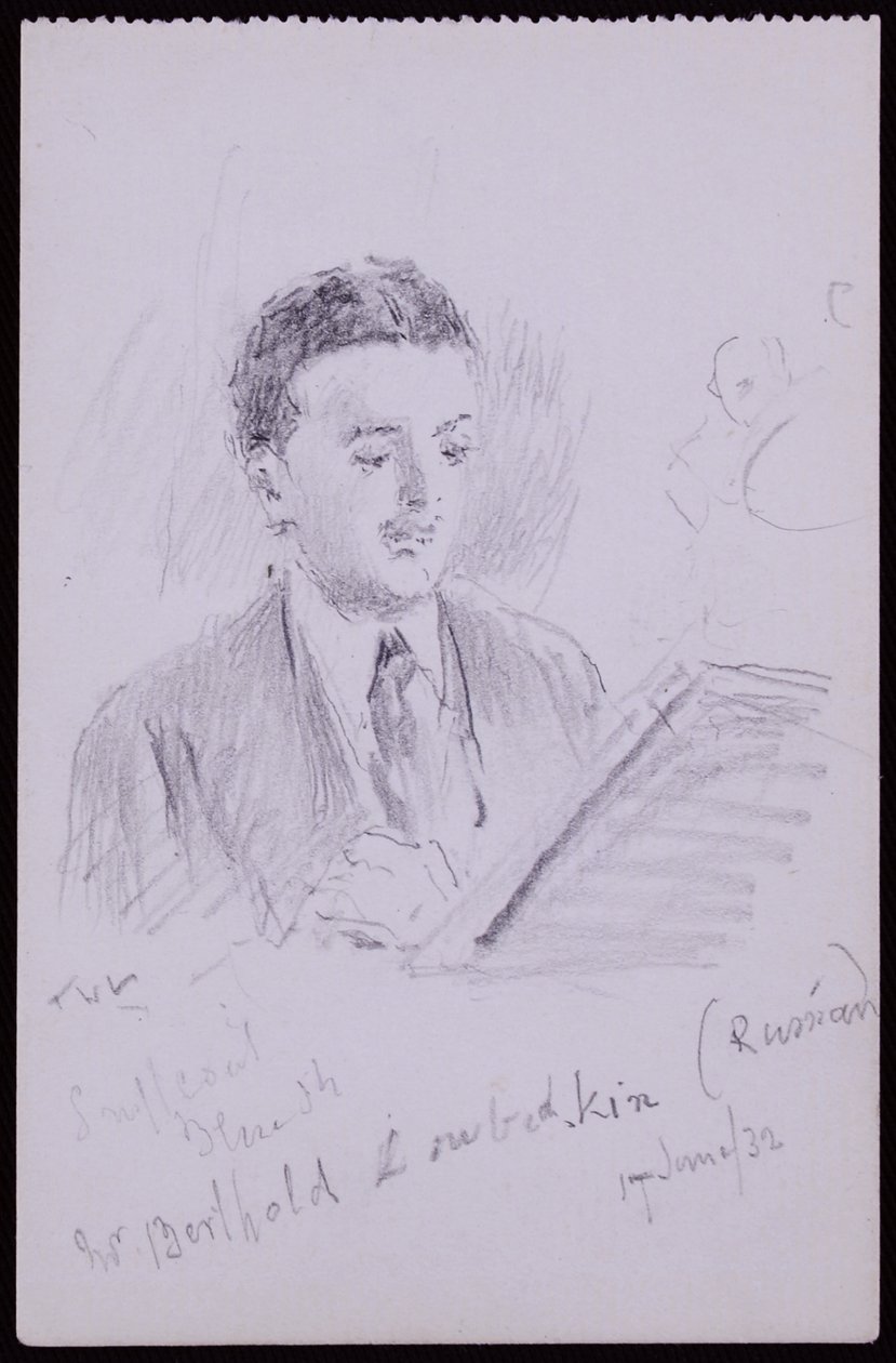 Retrato de Berthold Lubetkin de Francis Wilfred Lawson
