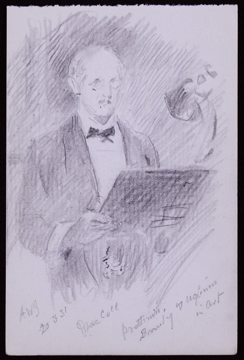 Retrato de DS MacColl de Francis Wilfred Lawson