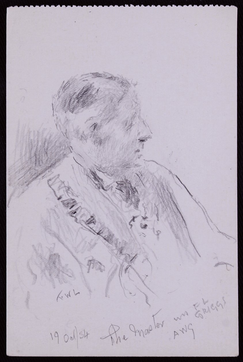 Retrato de FL Griggs de Francis Wilfred Lawson