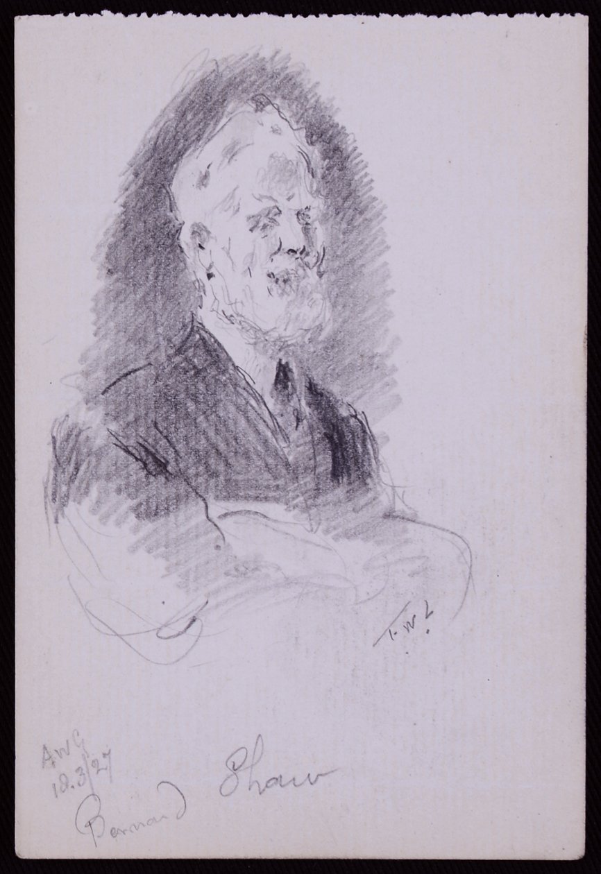 Retrato de George Bernard Shaw de Francis Wilfred Lawson