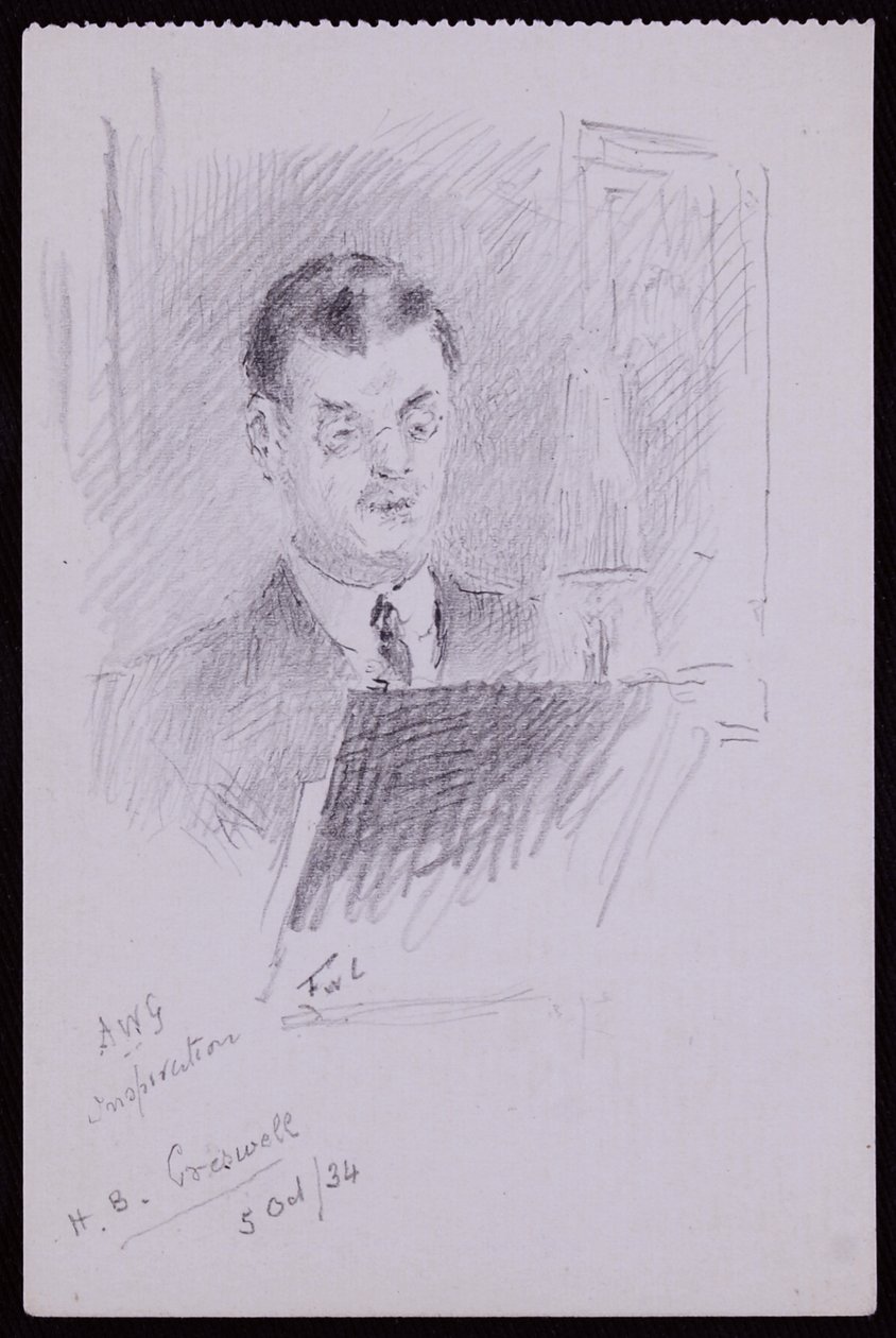 Retrato de HB Cresswell de Francis Wilfred Lawson
