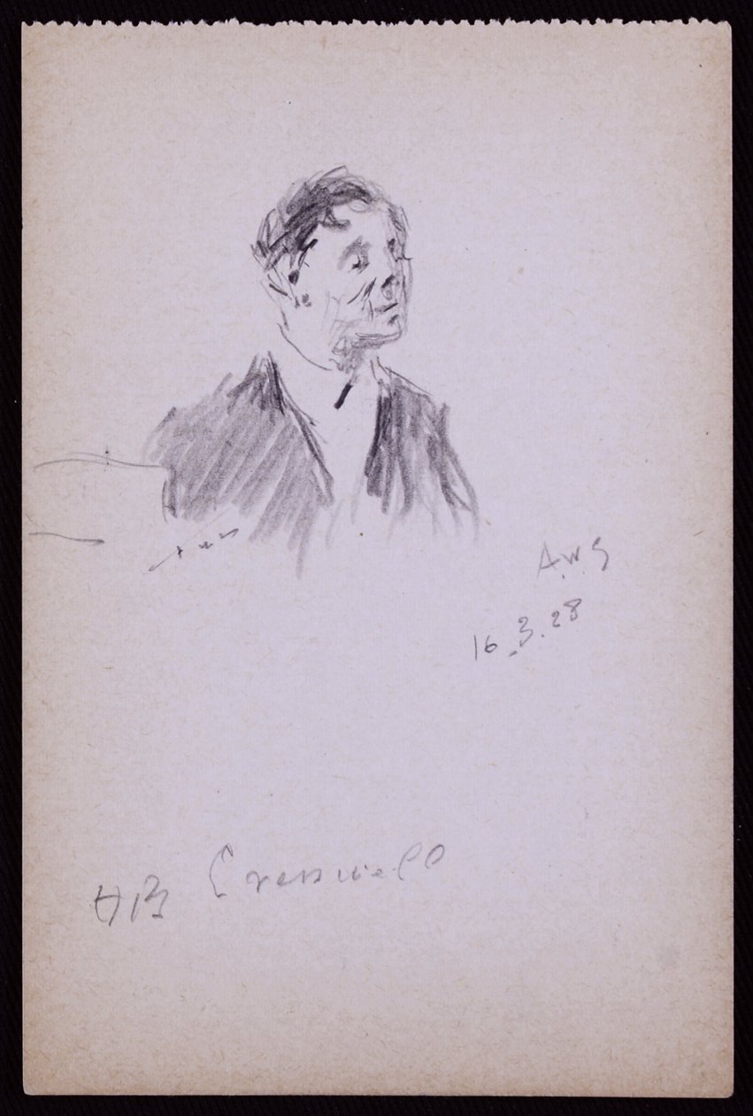 Retrato de HB Cresswell de Francis Wilfred Lawson