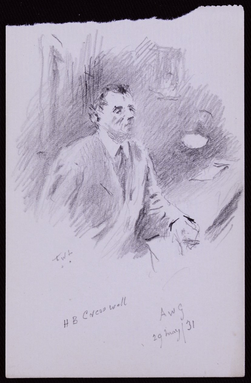 Retrato de HB Cresswell de Francis Wilfred Lawson