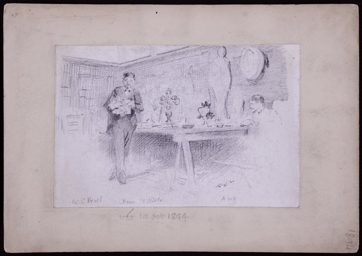 Retrato de Karl Krall de Francis Wilfred Lawson
