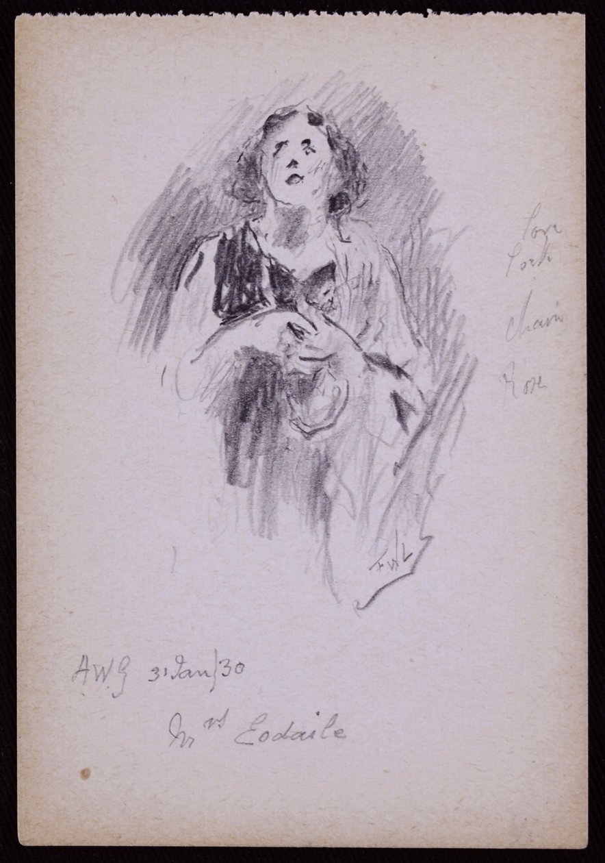 Retrato da Sra. Arundel Esdaile de Francis Wilfred Lawson