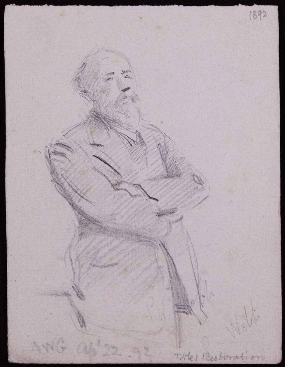 Retrato de Philip (?) Webb de Francis Wilfred Lawson
