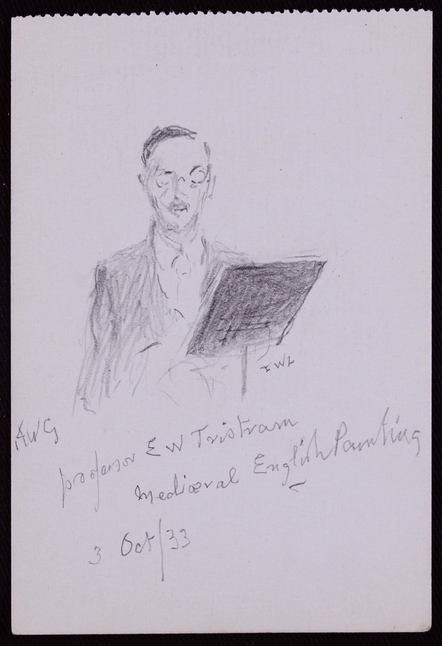 Portrait of Professor EW Tristram de Francis Wilfred Lawson