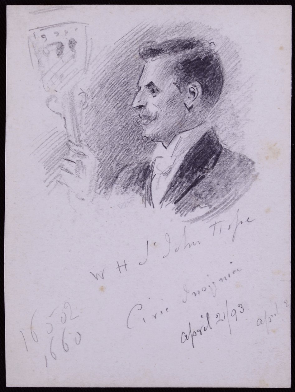 Retrato de WH St John Hope de Francis Wilfred Lawson
