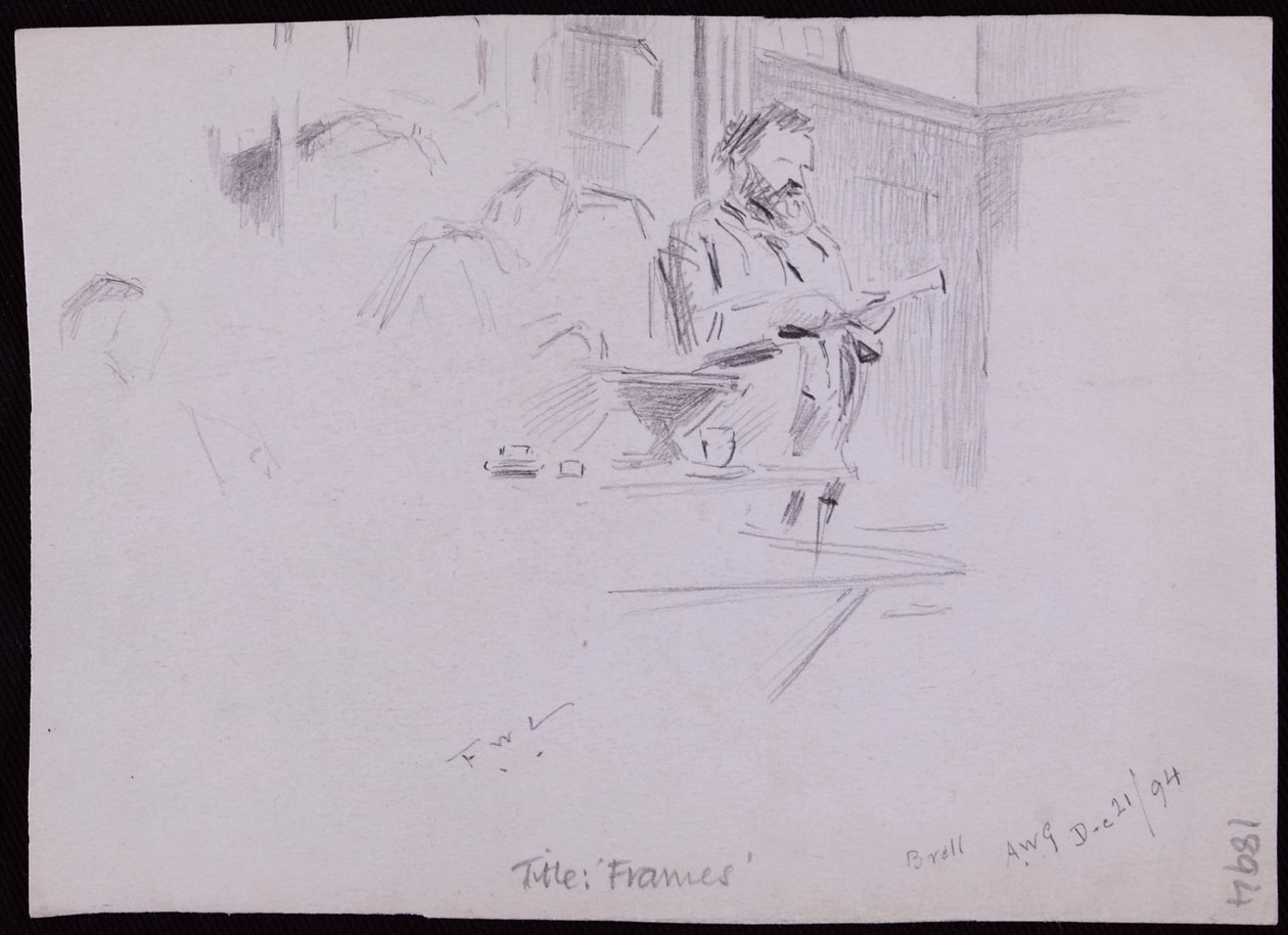 Retrato de William [? Morris de Francis Wilfred Lawson
