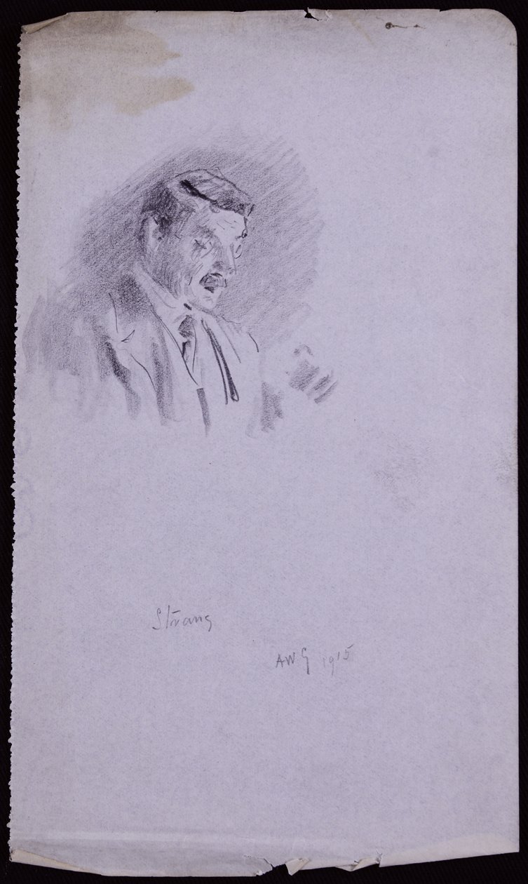 Retrato de William Strang de Francis Wilfred Lawson