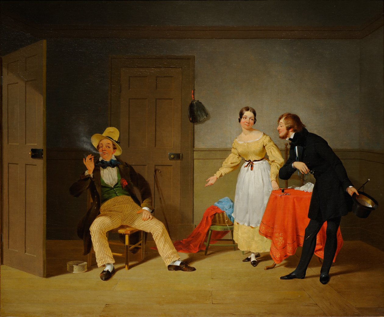 Os janotas da cidade e do campo de Francis William Edmonds