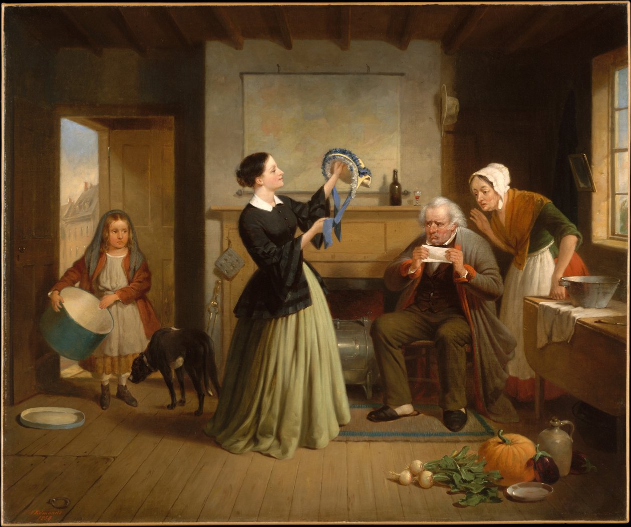 A nova touca de Francis William Edmonds