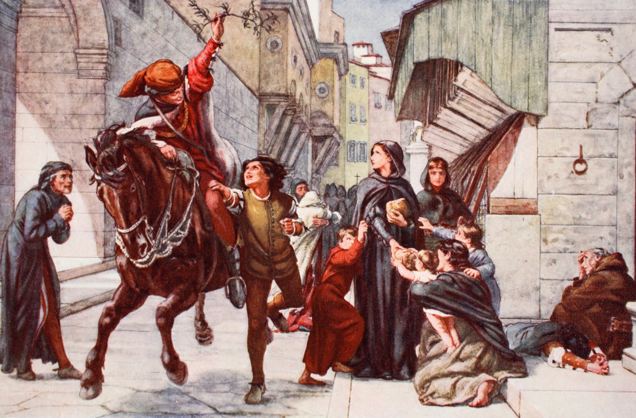 Socorro em Florença após o ataque da Liga de Francis William Topham