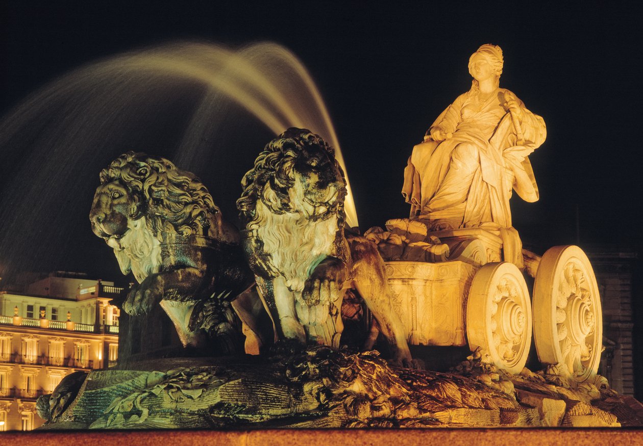 Fonte de Cibele à noite, 1780 de Francisco and Michel, Robert Gutierrez