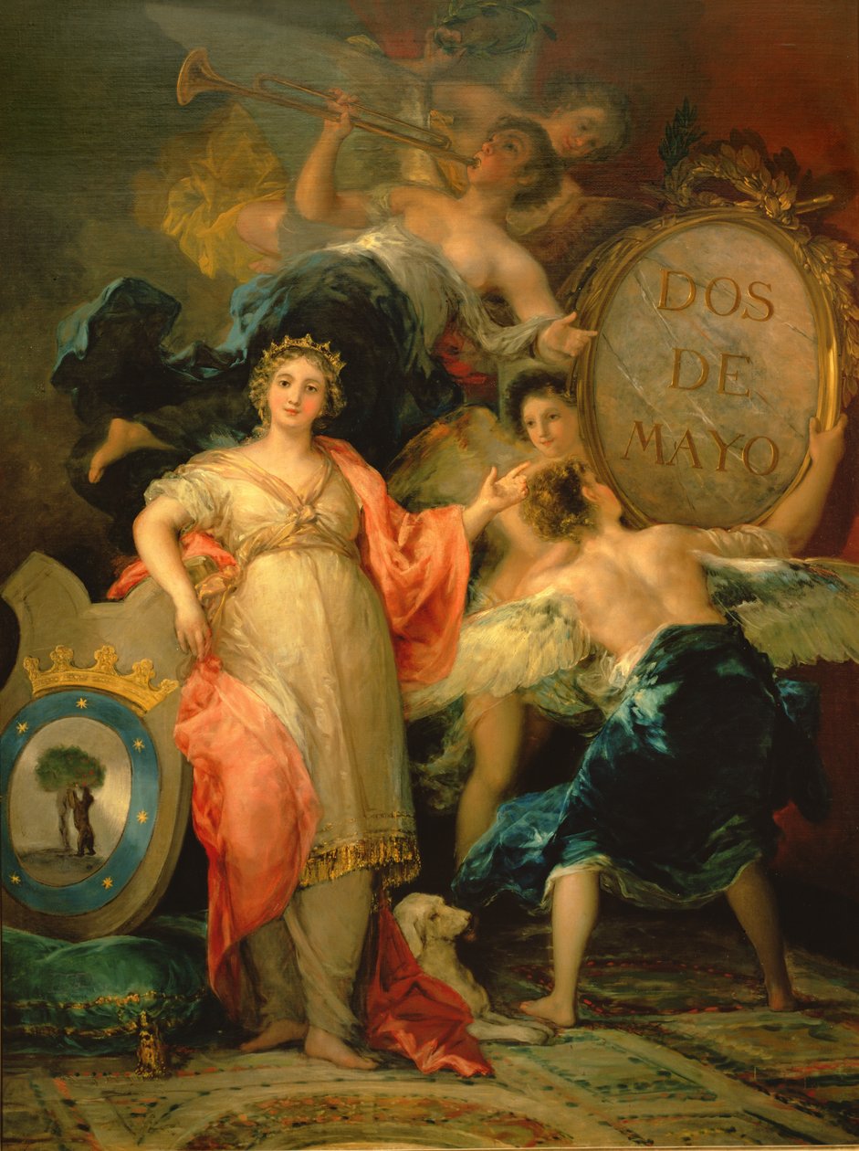 Alegoria da cidade de Madrid, 1810 de Francisco de Goya
