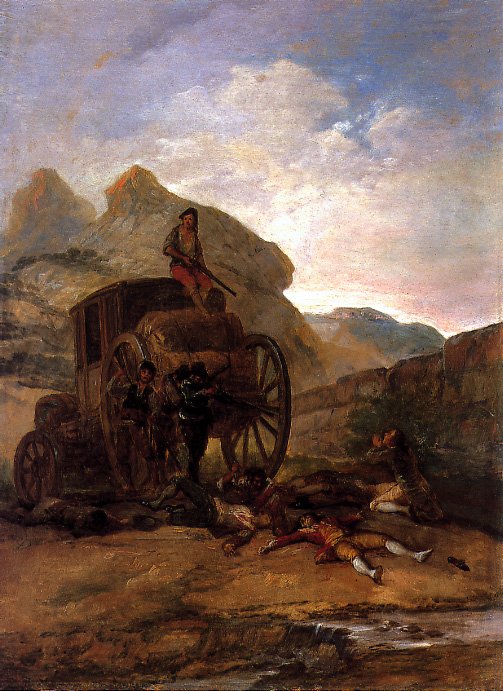 Assalto de ladrões de Francisco de Goya