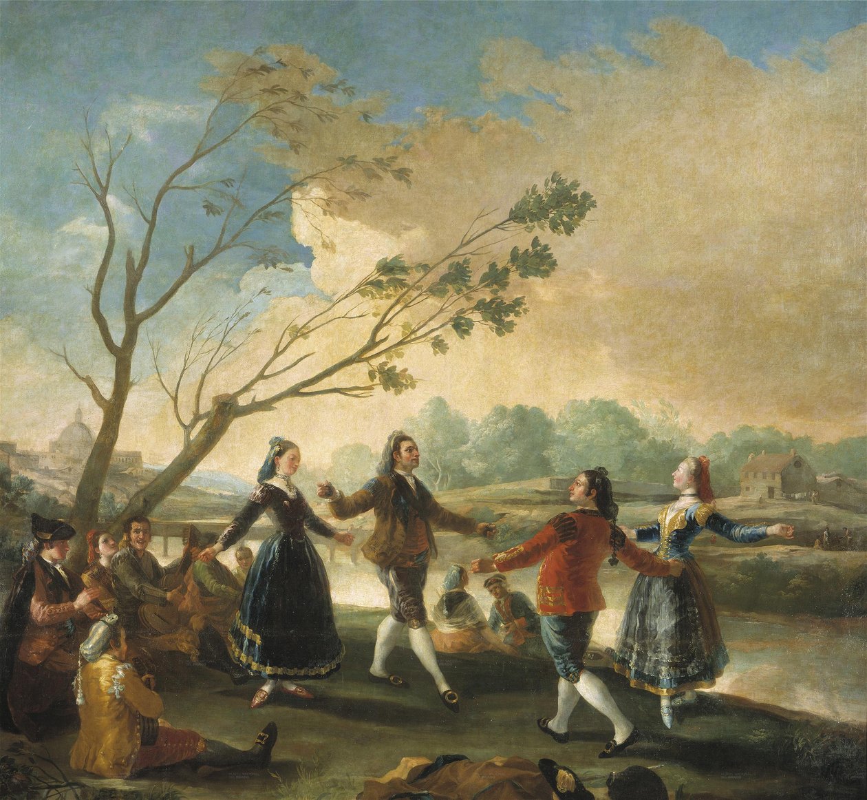 Dance nas margens do Manzanares de Francisco de Goya