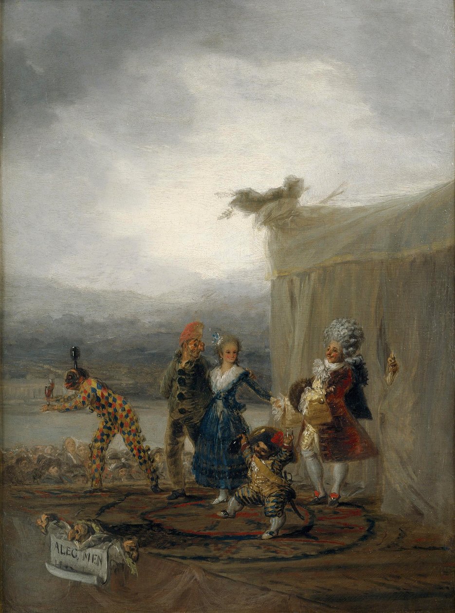 Viajando comediantes de Francisco de Goya