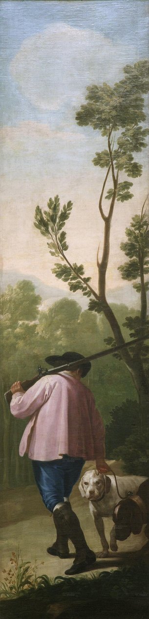 O caçador com seus cães de Francisco de Goya