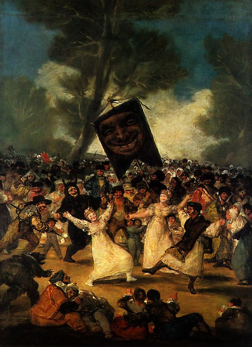 O enterro da sardinha de Francisco de Goya