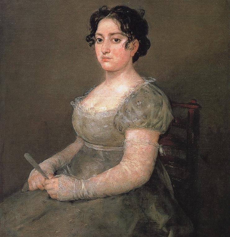 Mulher no ventilador de Francisco de Goya