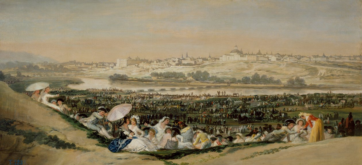 A pradaria de San Isidro de Francisco de Goya