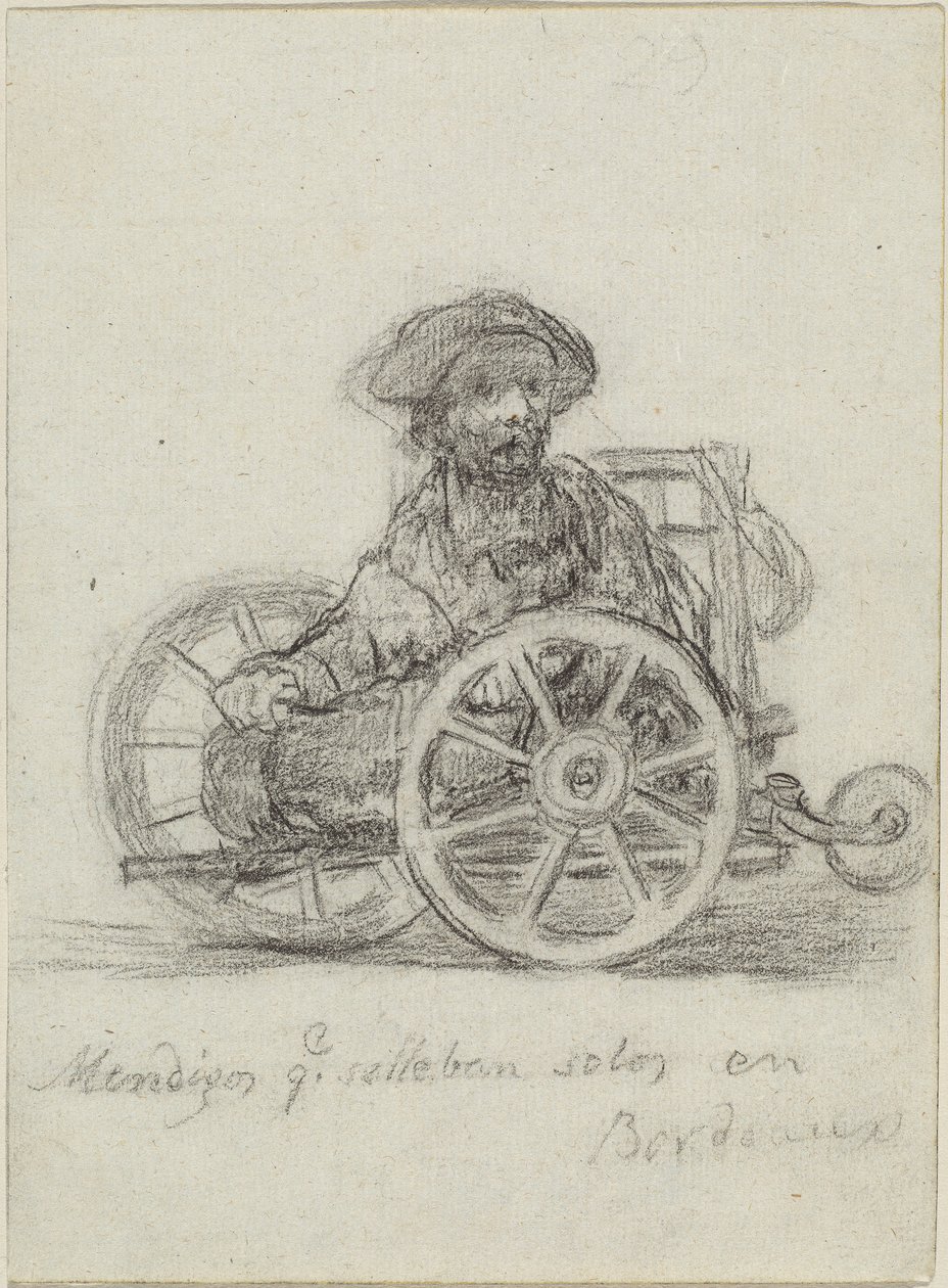 Mendigos que se llevan solos en Bordéus (mendigos que ficam por conta própria em Bordeaux) de Francisco de Goya