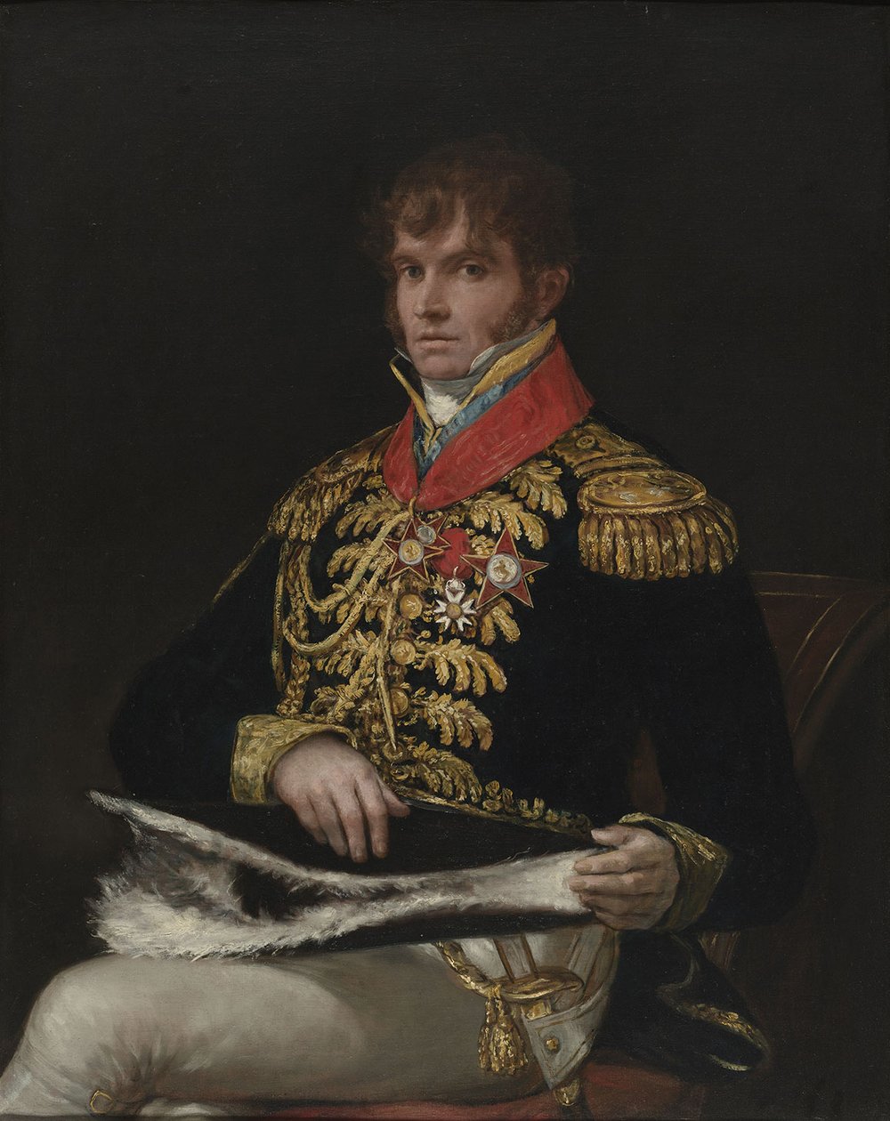 Nicolas Guye com a Ordem Real da Espanha de Francisco de Goya